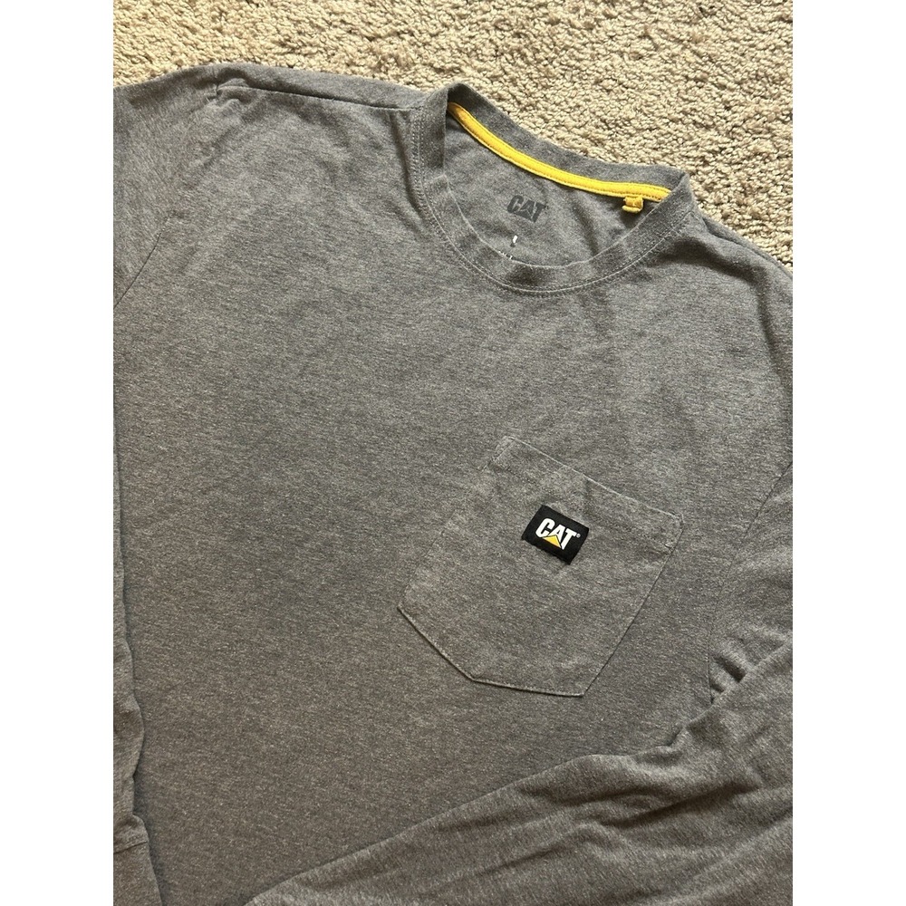 Men's CAT long Sleeve Pocket Shirt - Large